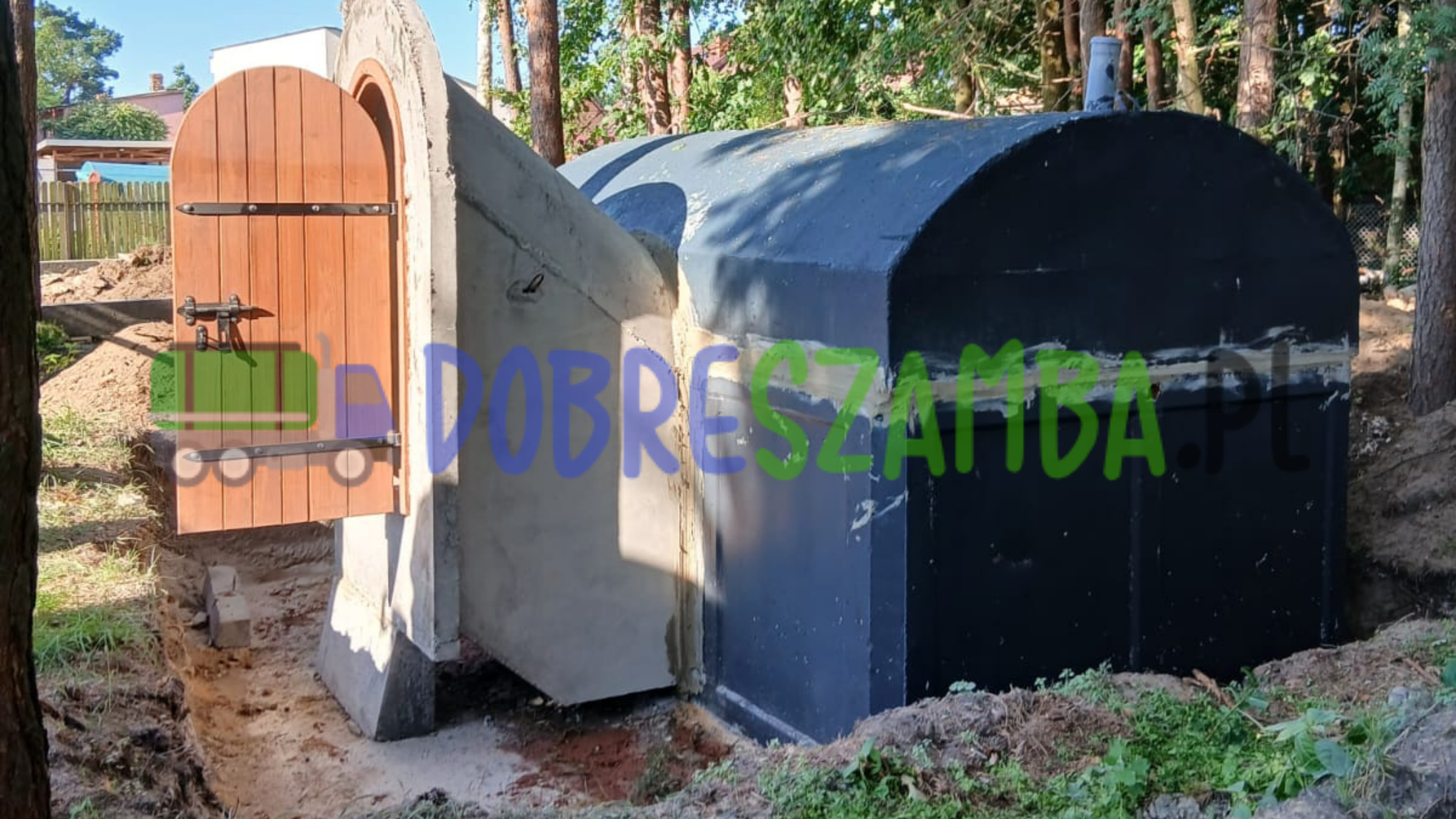 betonowa piwniczka ogrodowa do przechowywania plonów